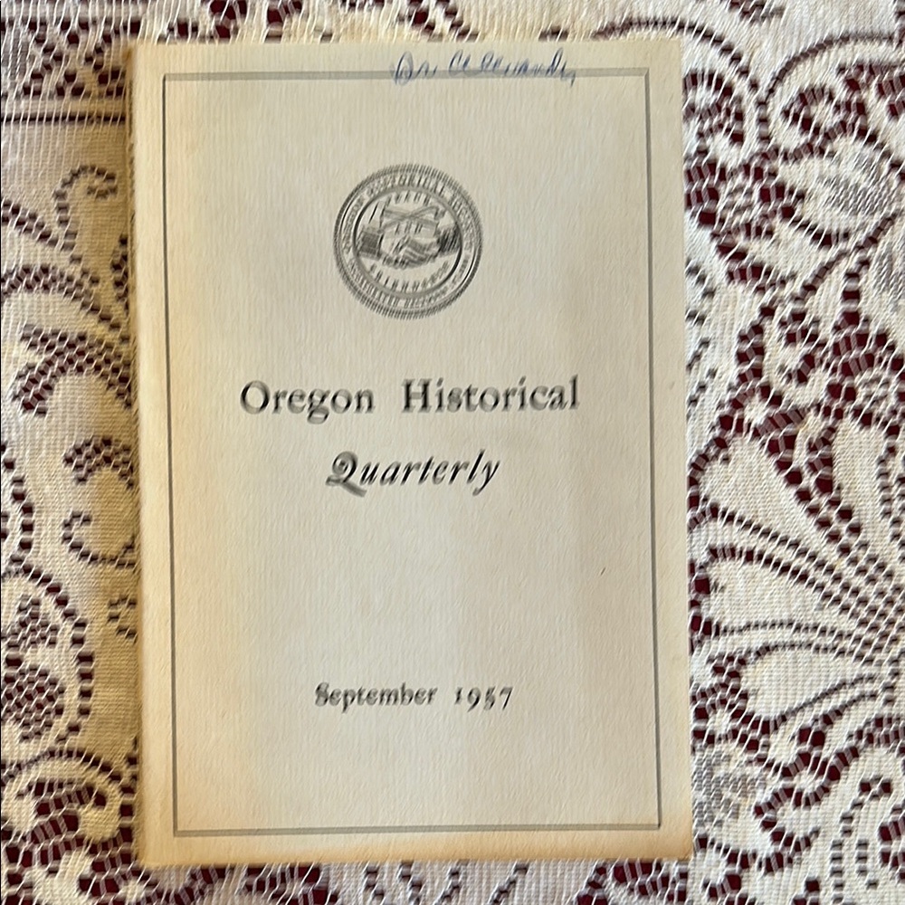 Oregon Historical Quarterly September 1957